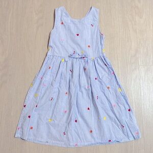 Sleeveless poplin cotton summer dress, size 7